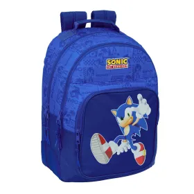 Mokyklinis krepšys Sonic Mėlyna 32 x 42 x 15 cm