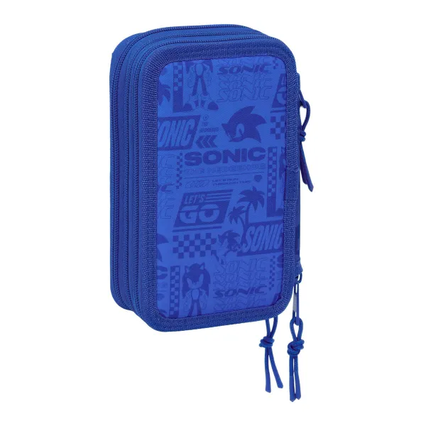 Holdall Sonic Blue 12,5 x 19,5 x 5,5 cm 37 Pieces