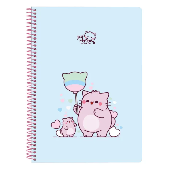 Book of Rings Pembe The pink cat Multicolour 80 Sheets