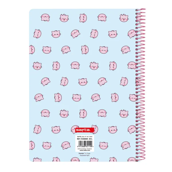 Book of Rings Pembe The pink cat Multicolour 80 Sheets