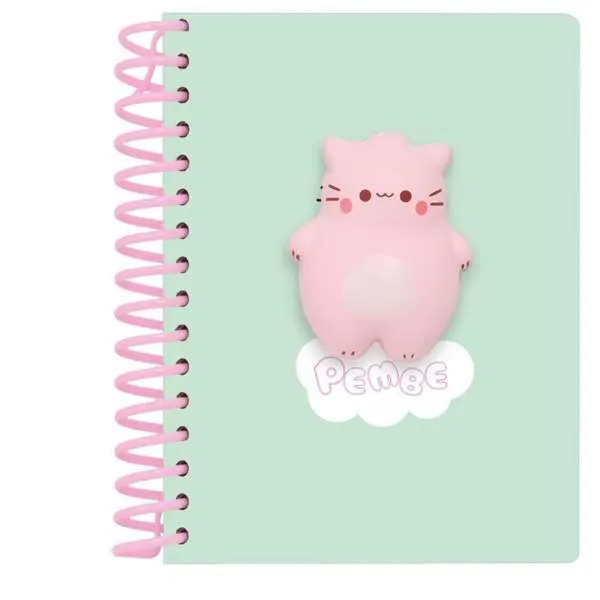 Užrašų knygelė Safta The pink cat Spalvotas