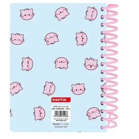 Užrašų knygelė Safta The pink cat Spalvotas