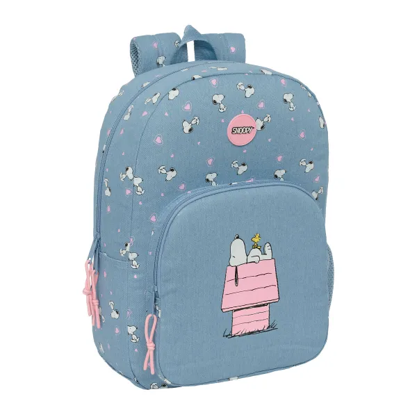 Mokyklinis krepšys Snoopy Denim 30 x 46 x 14 cm