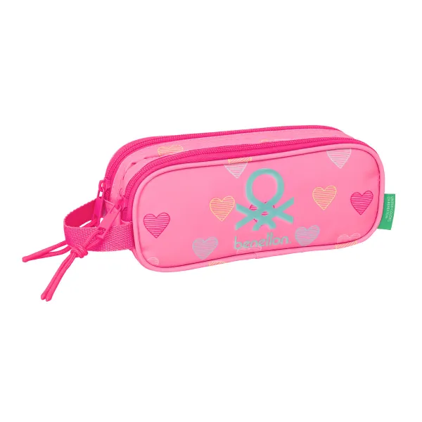 Holdall Benetton Heart Pink 21 x 8 x 6 cm