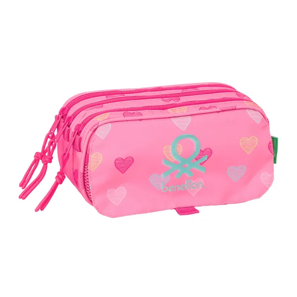 Holdall Benetton Heart Pink 21,5 x 10 x 8 cm