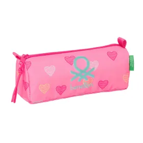 Holdall Benetton Heart Pink 21 x 8 x 7 cm