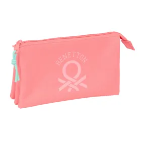 Holdall Benetton Coral Coral 22 x 12 x 3 cm