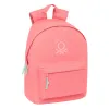 Mokyklinis krepšys Benetton benetton basics Koralas 31 x 41 x 16 cm