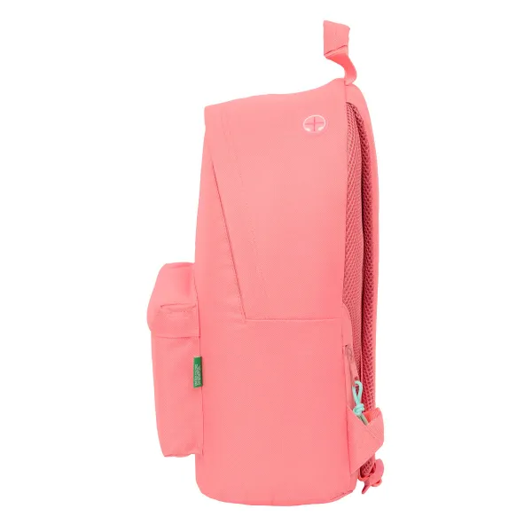 Mokyklinis krepšys Benetton benetton basics Koralas 31 x 41 x 16 cm