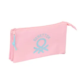Holdall Benetton Rosa pastel Pink 22 x 12 x 3 cm