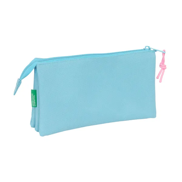 Holdall Benetton Celeste Sky blue 22 x 12 x 3 cm