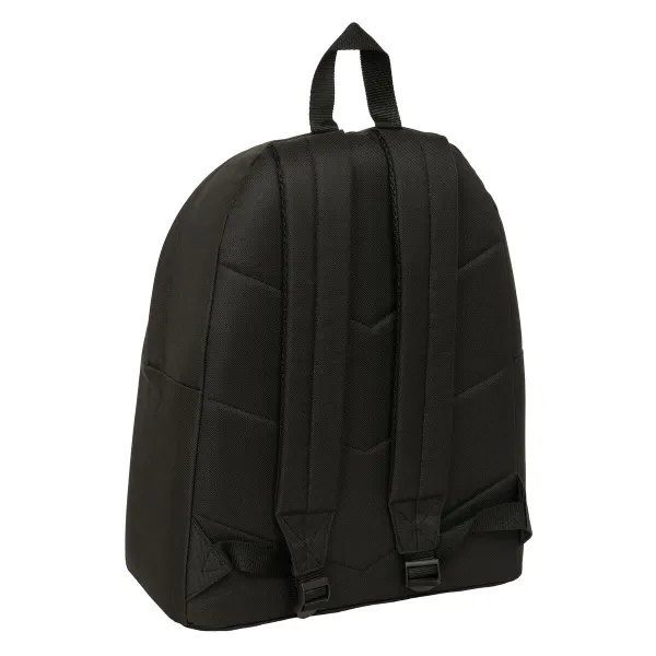 Mokyklinis krepšys Benetton Negro Juoda 33 x 42 x 15 cm