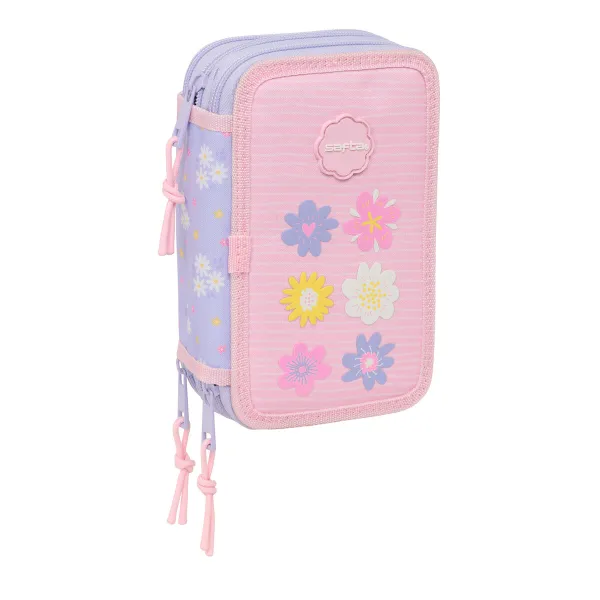 Holdall Safta Bouquet Pink Lilac 12,5 x 19,5 x 5,5 cm 37 Pieces