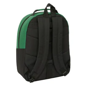 Mokyklinis krepšys BlackFit8 Varsity Juoda Žalia 32 x 42 x 15 cm