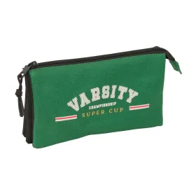 Holdall BlackFit8 Varsity Black Green 22 x 12 x 3 cm