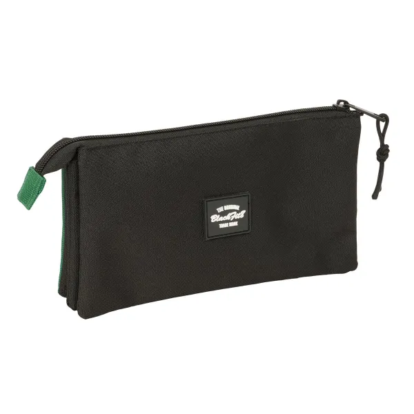 Holdall BlackFit8 Varsity Black Green 22 x 12 x 3 cm
