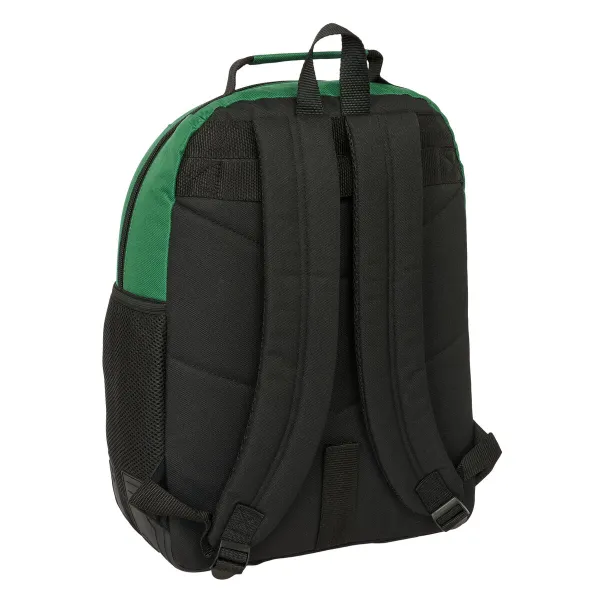 Mokyklinis krepšys BlackFit8 Varsity Juoda Žalia 32 x 42 x 15 cm