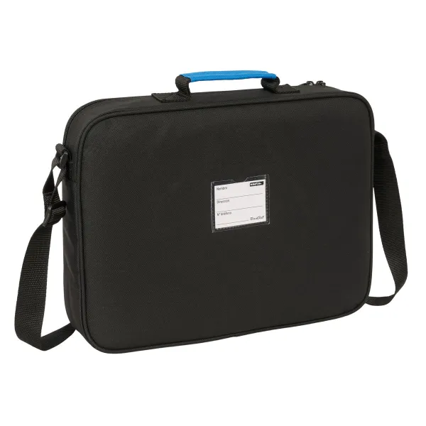 Mokyklinis krepšys BlackFit8 Underground Mėlyna Juoda 38 x 28 x 6 cm