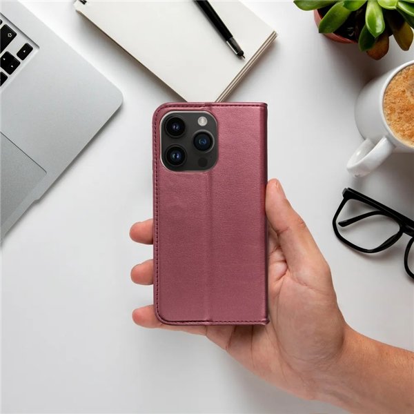 Case Smart Magnetic Samsung A175 A17 4G/A176 A17 5G burgundy