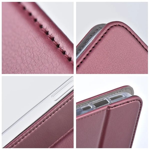 Case Smart Magnetic Samsung A566 A56 5G burgundy