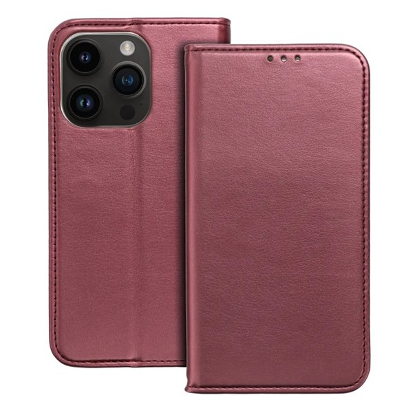 Case Smart Magnetic Samsung S731 S25 FE burgundy