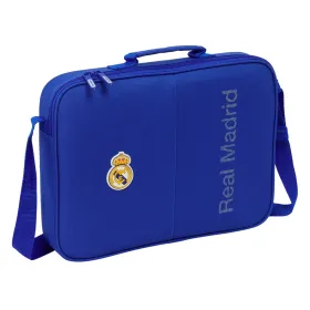 Mokyklinis krepšys Real Madrid C.F. Mėlyna 38 x 28 x 6 cm