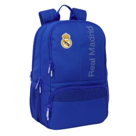 Mokyklinis krepšys Real Madrid C.F. Mėlyna 30 x 42 x 17 cm