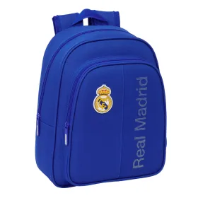 Mokyklinis krepšys Real Madrid C.F. Mėlyna 27 x 33 x 10 cm