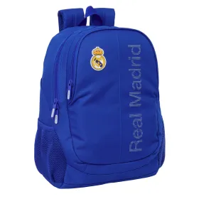 Mokyklinis krepšys Real Madrid C.F. Mėlyna 32 x 44 x 16 cm