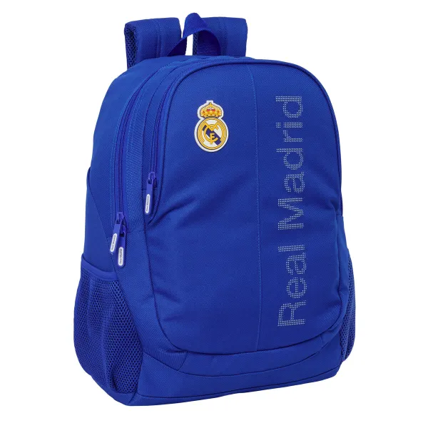 Mokyklinis krepšys Real Madrid C.F. Mėlyna 32 x 44 x 16 cm