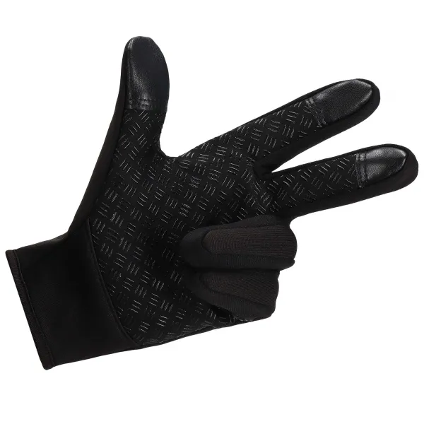 Winter Touchscreen Gloves for Phone Springos GL0004, Universal, Size XL, Black