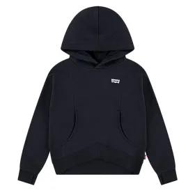Džemperis Meitenēm ar Kapuci Levi's Lvg Batwing Patch Hoodie Melns