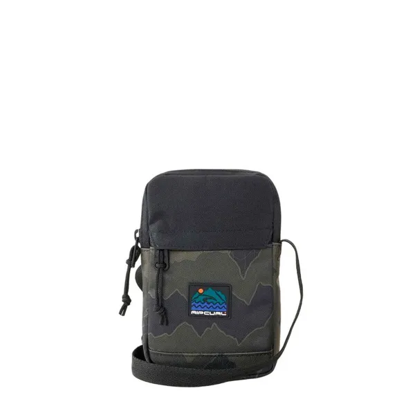 Plecu Soma Rip Curl Slim Pouch Search Camo Melns