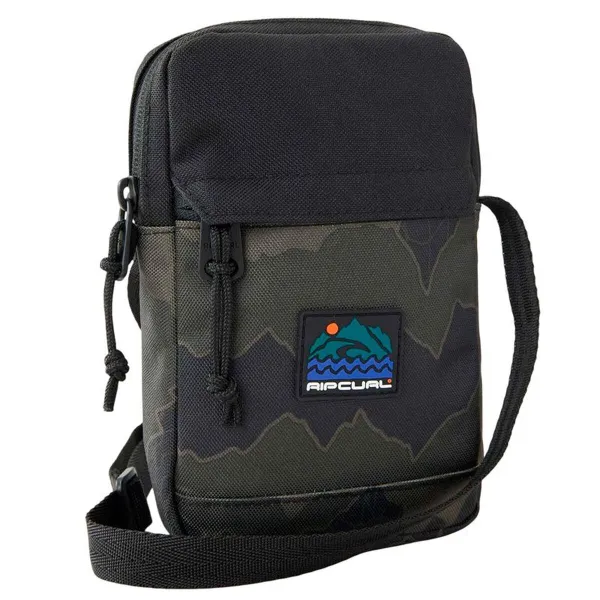 Plecu Soma Rip Curl Slim Pouch Search Camo Melns