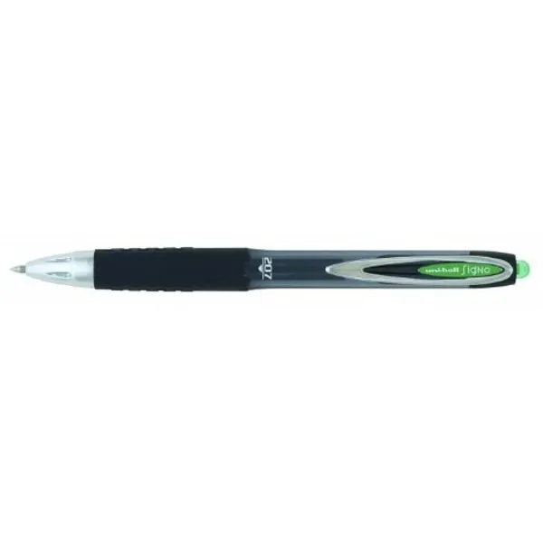 Ручка с жидкими чернилами Uni-Ball Rollerball Signo UM-207 Зеленый 0,4 mm (12 Предметы)