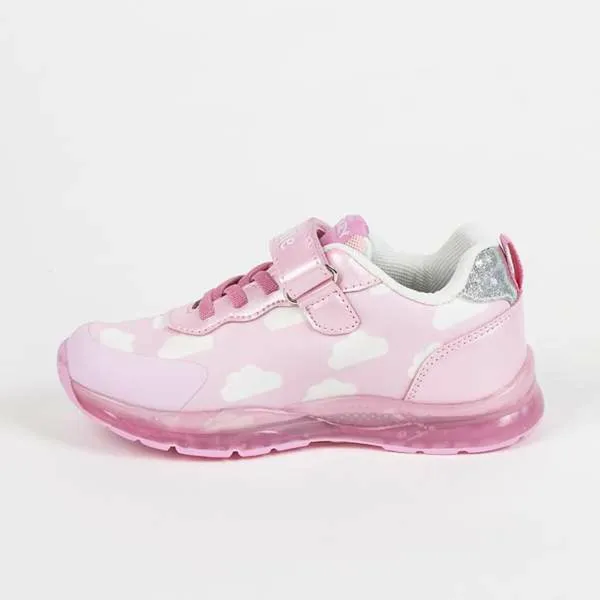 Sporta apavi ar LED Minnie Mouse Rozā