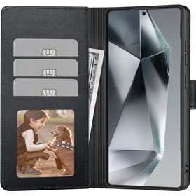 Case Tech-Protect Wallet Samsung S731 S25 FE black