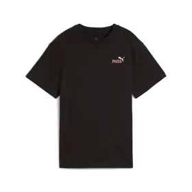 Vaikiška Marškinėliai su trumpomis rankovėmis Puma Essentials 2 Color Juoda