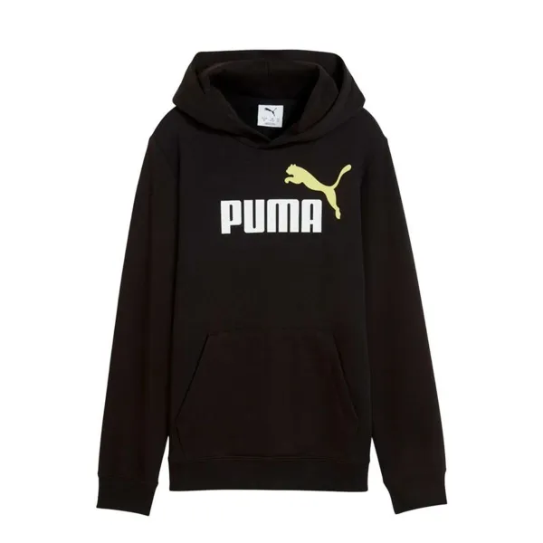 Uniseksinis džemperis su gobtuvu Puma Essentials 2 Color No.1 Log Juoda