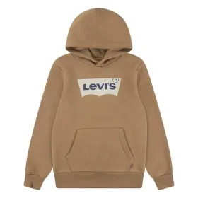 Uniseksinis džemperis su gobtuvu Levi's Lvb Batwing Screenprint Hoodie Ruda