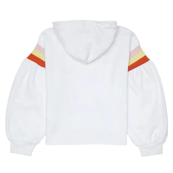 Tyttöjen hupullinen pusero Levi's Full Sleeve High Rise Girl Valkoinen