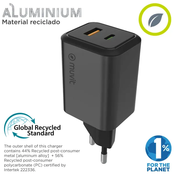 Wall Charger Muvit WCEU66-45-AC White 45 W