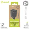 Wall Charger Muvit WCEU66-45-C2 Silver 45 W