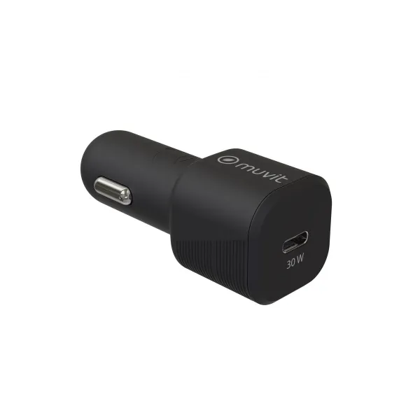 Automobilinis USB įkroviklis Muvit Juoda 30 W