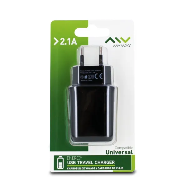 Sieninis įkroviklis Myway Juoda 10 W