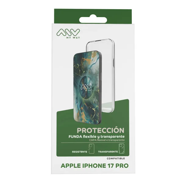Puhelinsuoja Myway iPhone 17 Pro Läpinäkyvä