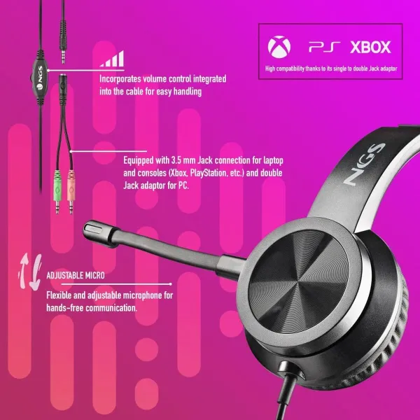 Headphones NGS MSX10PRO Black