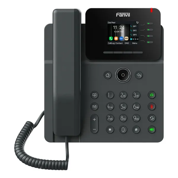 Fiksuotojo ryšio telefonas Fanvil V61G Juoda