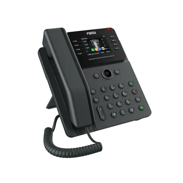 Fiksuotojo ryšio telefonas Fanvil V61G Juoda