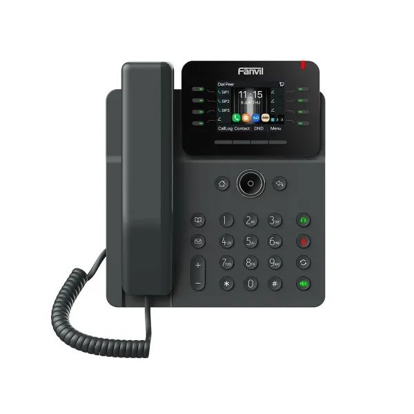 Fiksuotojo ryšio telefonas Fanvil V61G Juoda